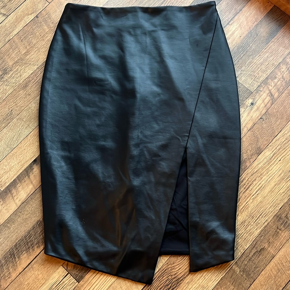 Nookie Faux Leather Pencil Skirt